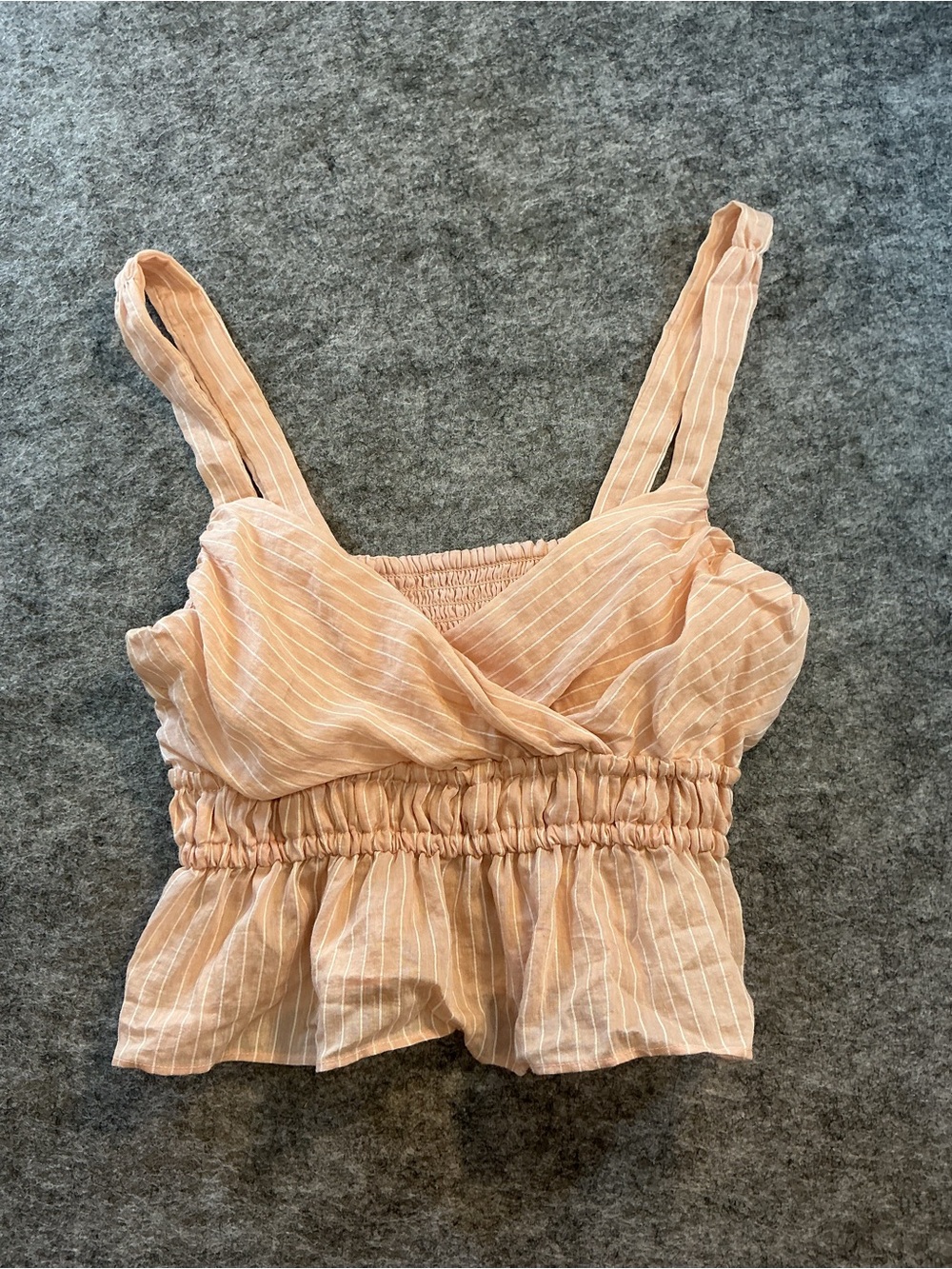 Maeve Pinstripe Crop Sleevless Top Size XS